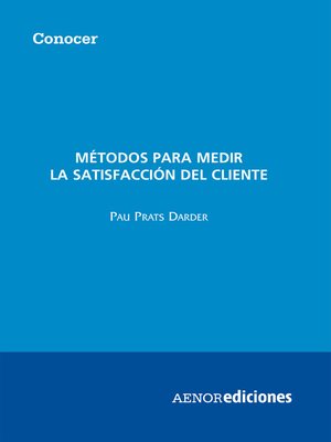 cover image of Métodos para medir la satisfacción del cliente
